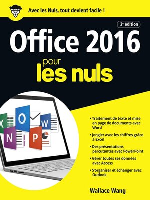 cover image of Office 2016 pour les Nuls grand format, 2e édition